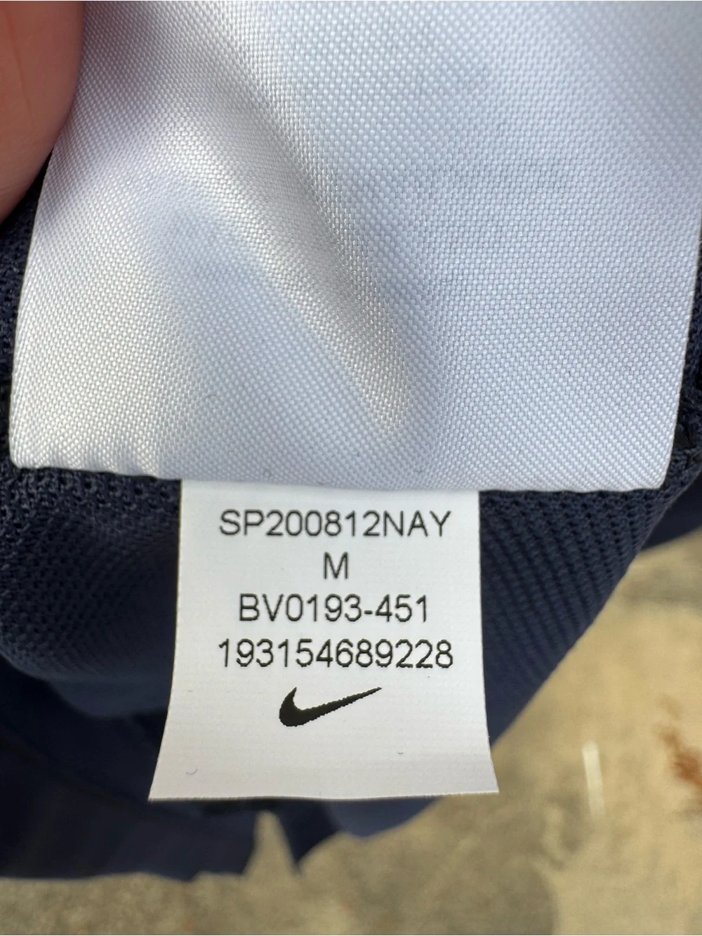 Nike Women's Dri-Fit Navy Polo Mini Dress Medium Tennis Preppy Athletic Golf